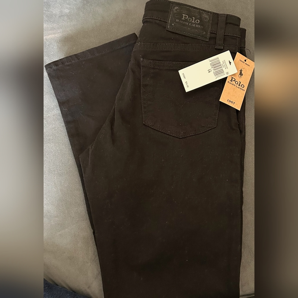 Ralph Lauren Polo Hampton straight black jeans